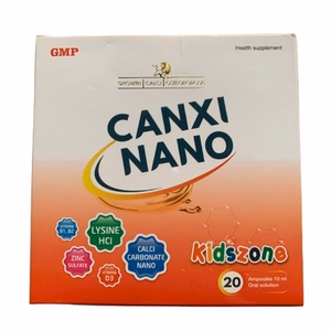 Siro Canxi Nano Mediphar (H/20 ống/10ml)
