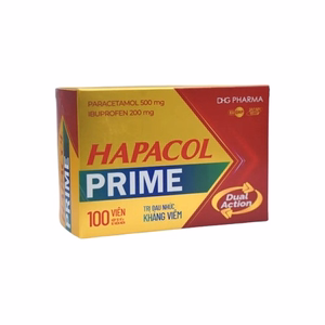 Hapacol Prime (Paracetamol, Ibuprofen) DHG Pharma (H/100v)