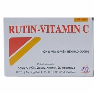 Rutin Vitamin C Mekophar (H/100v)-Nén bao đường