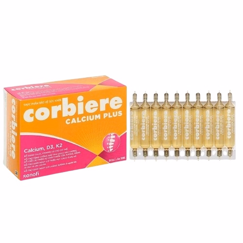 Corbiere Calcium Plus Sanofi (H/30 ống/10ml)