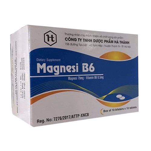 Magnesi B6 Hà Thành (Hộp 100v)