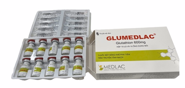 Glumedlac 600mg (Glutathion) MEDLAC PHARMA (H/10 ống)