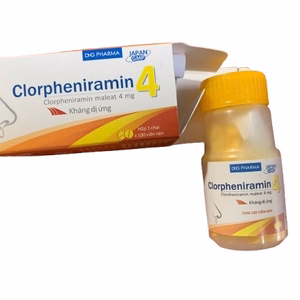 Clorpheniramin 4mg DHG Pharma (Chai/100v)