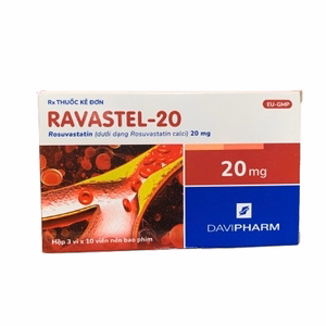 Ravastel 20 (Rosuvastatin) Davipharm (H/30v)