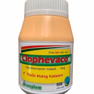 Clophevaco 4mg (Clorpheniramin) Vacopharm (C/500v)