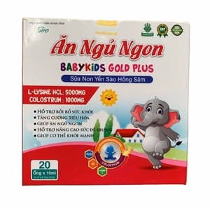Ăn Ngủ Ngon BabyKIDS gold plus - Hộp 20 ống x 10ml
