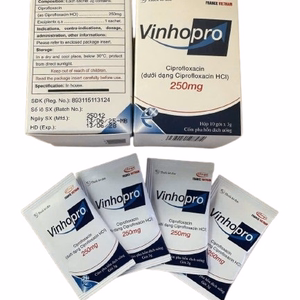 Vinhopro 250mg (Ciprofloxacin) Eloge France Việt Nam (Hộp 10 gói x 3g)