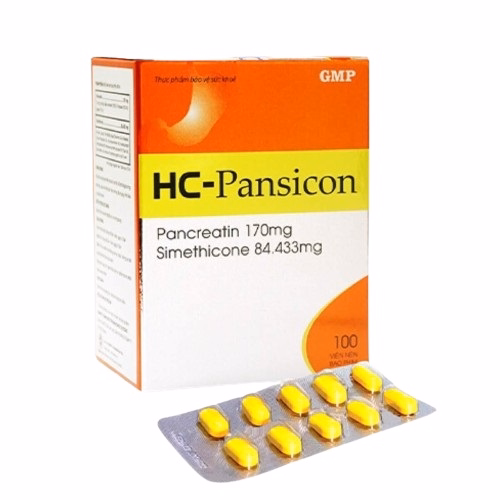 HC-Pansicon (Simethicone, Pancreatin) Us Pharma (H/100v)
