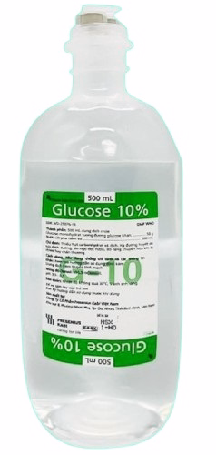 Glucose 10% Bidiphar (Chai/500ml)-Thùng 20 Chai