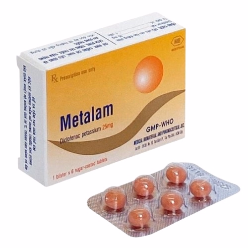 Metalam 25mg (Diclofenac Potassium) Mebiphar (H/6v)