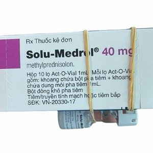 Solu-Medrol 40mg (Methylprednisolon) Pfizer (H/10 Lọ/1ml)