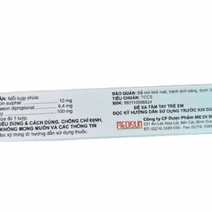 FURMET cream (Betamethason-Clotrimazol-Gentamicin) Medisun (Tuýp/10gr)