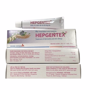 Hepgentex (Betamethason-Clotrimazol-Gentamicin) Roussel (Tuýp/10gr)
