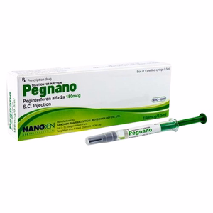 Pegnano 180mcg/0.5ml (Peginterferon) Nanogen (H/1 lọ x 1ml)