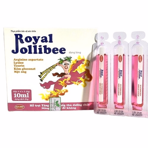 Royal Jolibee Thánh Gióng (Calcium&Vitamin D3) Gia Phú (Hộp/20 ống/10ml)
