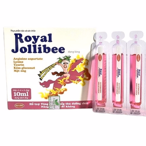 Royal Jolibee Thánh Gióng (Calcium&Vitamin D3) Gia Phú (Hộp/20 ống/10ml)