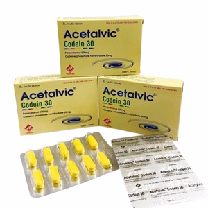 Acetalvic (Paracetamol 500 + Codein 30) Vidipha (H/20v)