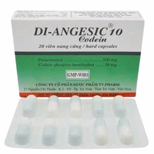 Di-Angesic 10mg (Paracetamol 500mg + Codein 10mg) TV.Pharm (H/20v)