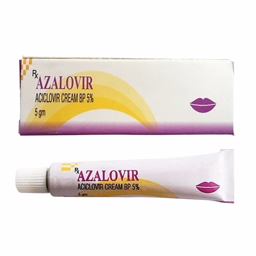 Azalovir Cream 5% (Aciclovir / Acyclovir) Yash Medicare (Tuýp 5gr)