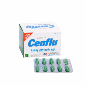 Cenflu (Paracetamol 650mg + Dextromethorphan 15mg + Loratadin 5mg) Ceteco (H/100v)