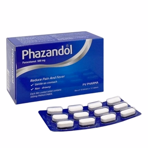 Phazandol (Paracetamol 500mg) Phúc Vinh (H/120v)-Nén Dài