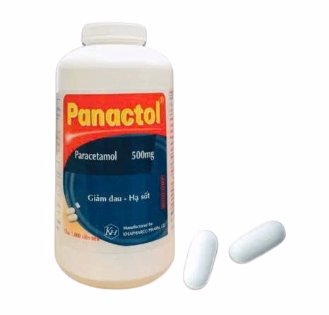 Panactol 500 (Paracetamol 500mg) Khapharco (C/1000v)-Nén Dài