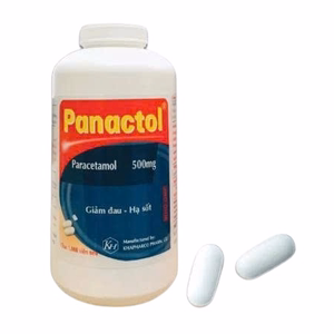 Panactol 500 (Paracetamol 500mg) Khapharco (C/1000v)-Nén Dài