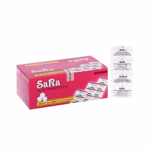 Sara 500 (Paracetamol 500mg) Thai Nakorn (H/200v)-Viên Nén