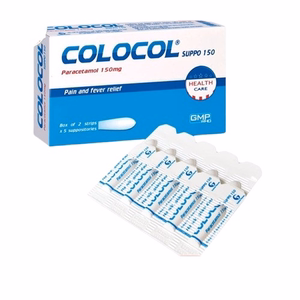 Colocol Suppo 150 (Paracetamol 150mg) Sao Kim (H/10v)-Viên Đạn