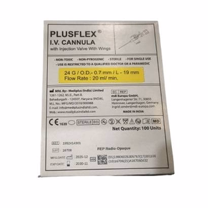 Kim luồn tĩnh mạch PLUSFLEX MEDFLEX 24G Ấn Độ (Hộp/100 cái)