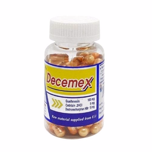 Decemex (Guaifenesin + Dextromethorphan + Cetirizine) Usa-Nic (Chai/ 100v)