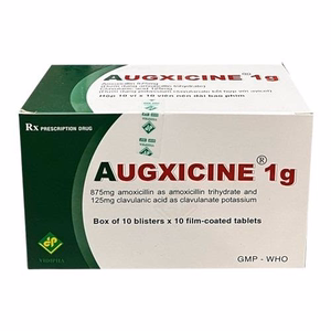 Augxicine 1g (Amoxicillin + Clavulanic acid) Vidipha (H/100v)
