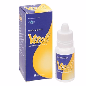 Nhỏ Mắt Vitol 0.18% (Natri Hyaluronat) Merap (Chai/10ml)